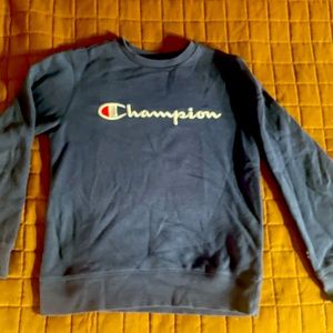 Navy blue boys champion sweatshirt